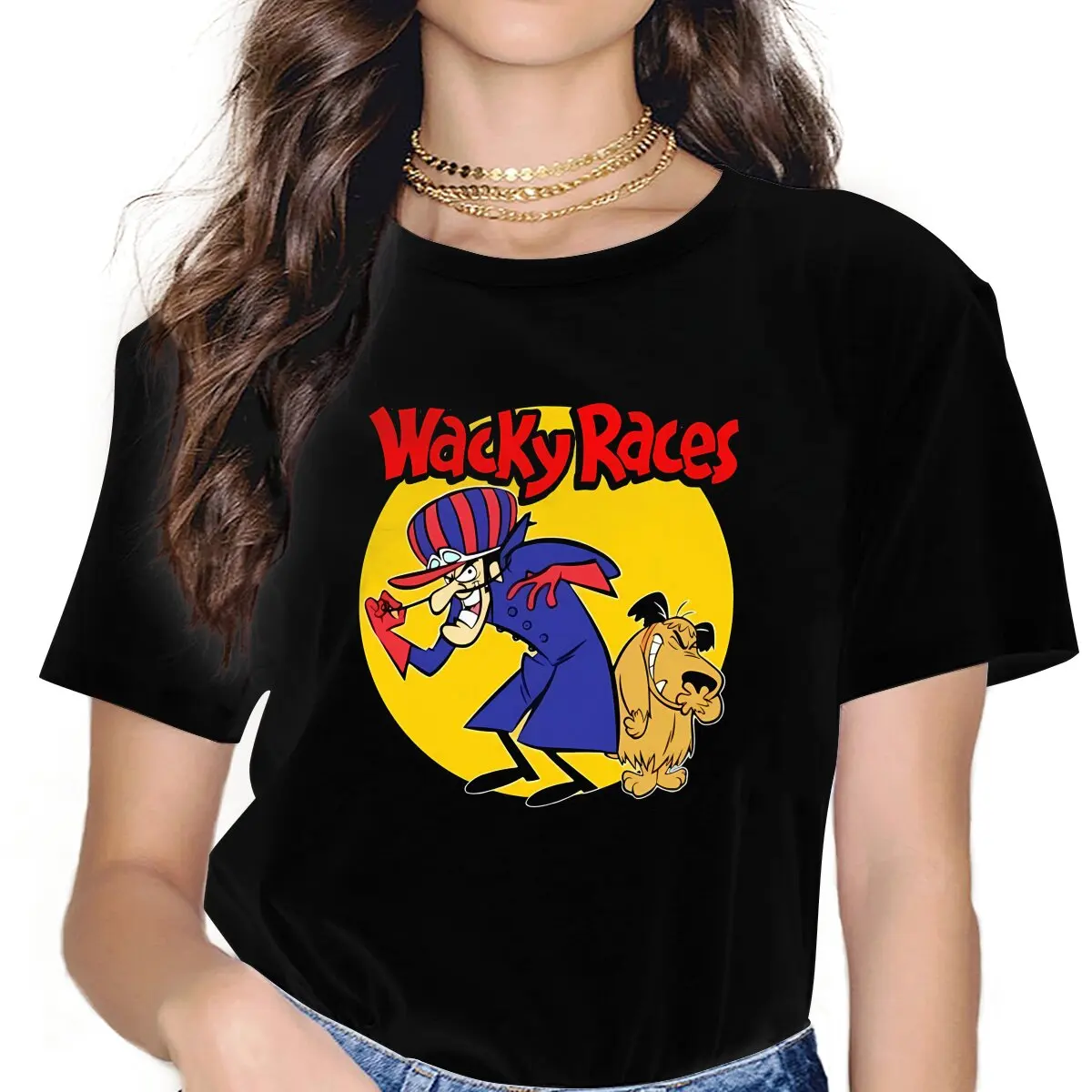 Humor TShirt For Women Muttley Wacky Races Y2k Tops Fashion Ladies Polyester T Shirt Basic Summer