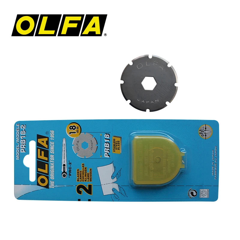 

OLFA PRB18-2 Rotary Knife Replacement Blades 18mm Utility Cutter Blades for PRC-2, RTY-4