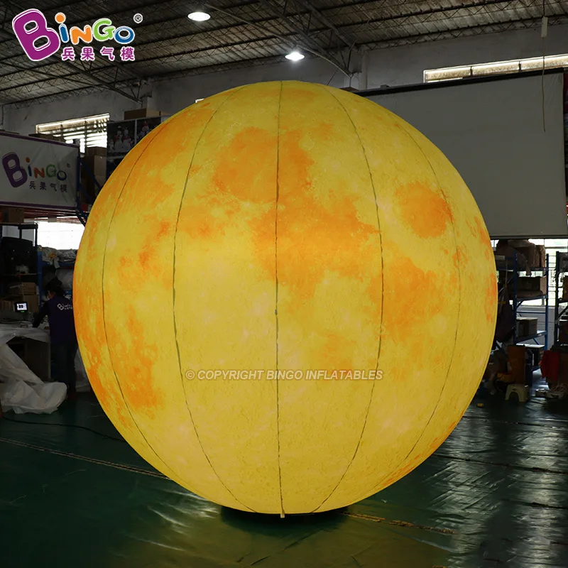 2-3M Inflatable Planet Model Inflatable Moon/Saturn Balloon Inflatable Space Theme Decoration For Sale