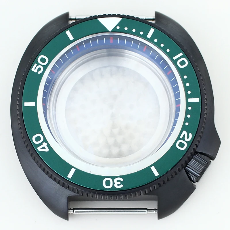 44mm NH35 Mod SKX Watch Cases With Chapter Ring Sapphire Crystal Glass For Turtle Seiko NH35 NH36 NH38 NH34 28.5mm Dial SKX6105