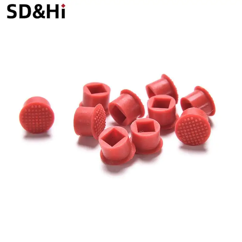 10pcs Laptop Nipple Rubber Mouse Pointer Cap for IBM Thinkpad Little TrackPoint Red Cap for Lenovo Keyboard Trackstick Guide