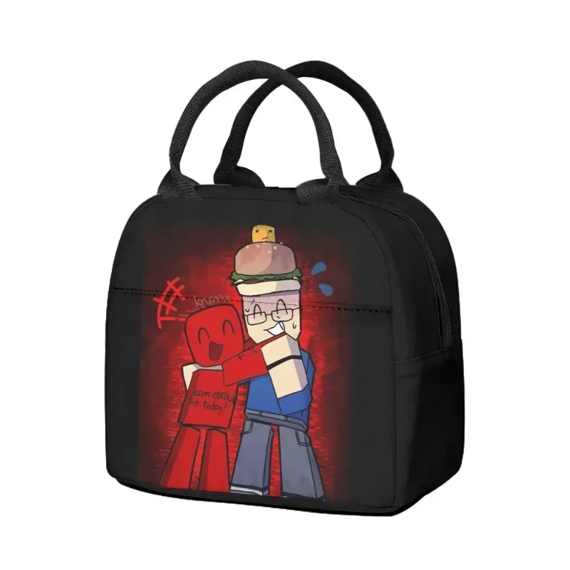 

Robloxs Forsaken Gubby Lunch Bag Portable Children Meal Bag School Trip Lunch Picnic Dinner Cooler Food Meal Bag Gifts