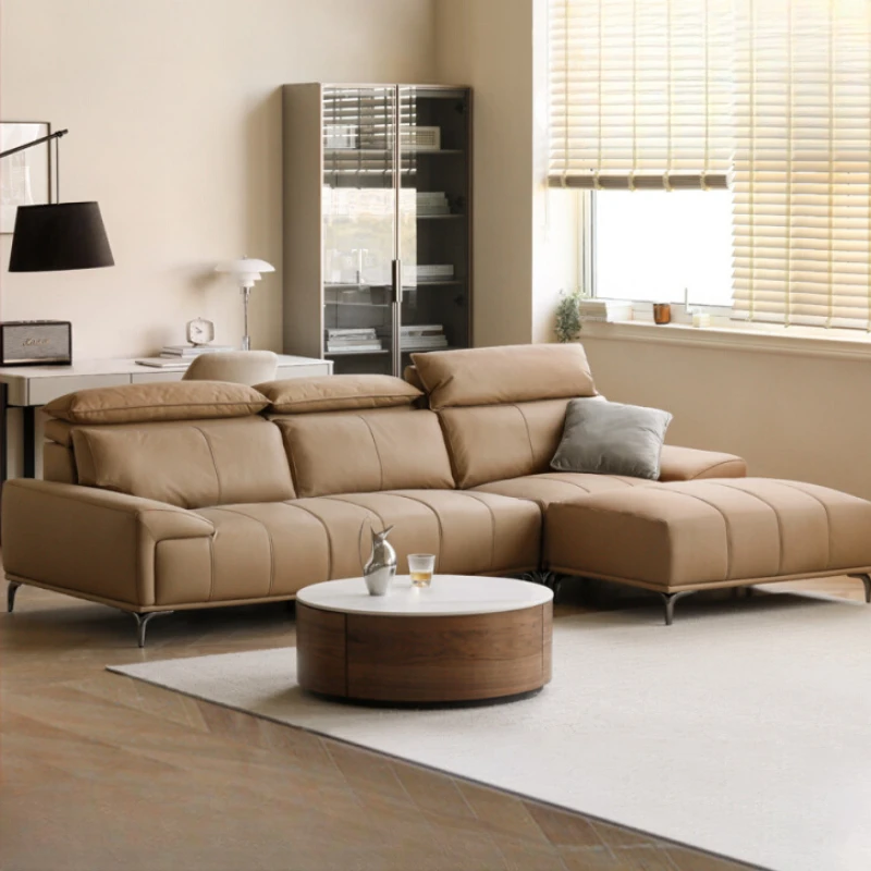 

L Shape Legs Pads Living Room Sofas European Chaise Longue Recliner Grande Sofas Armchair Luxury Divani Soggiorno Furnitures