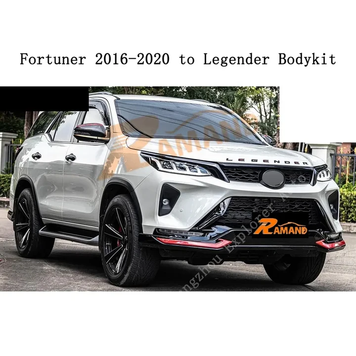 Body Kit For Fortuner 2016-2020 Upgrade To 2023 LEGENDER With Front Rear Bumper Bodykit For Fortuner Legender Facelift