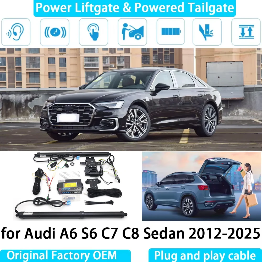 for Audi A6 S6 C7 C8 Sedan 2012-2025 Automatic Electric Power Liftgate Powered Tailgate Strut Tail Gate Lift System
