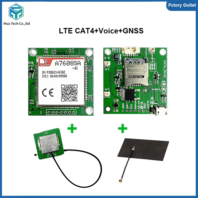 A7608SA-H Core Board SIMcom LTE CAT4 Module suporrt GNSS Development Board kit for New Zealand/Australia/South America