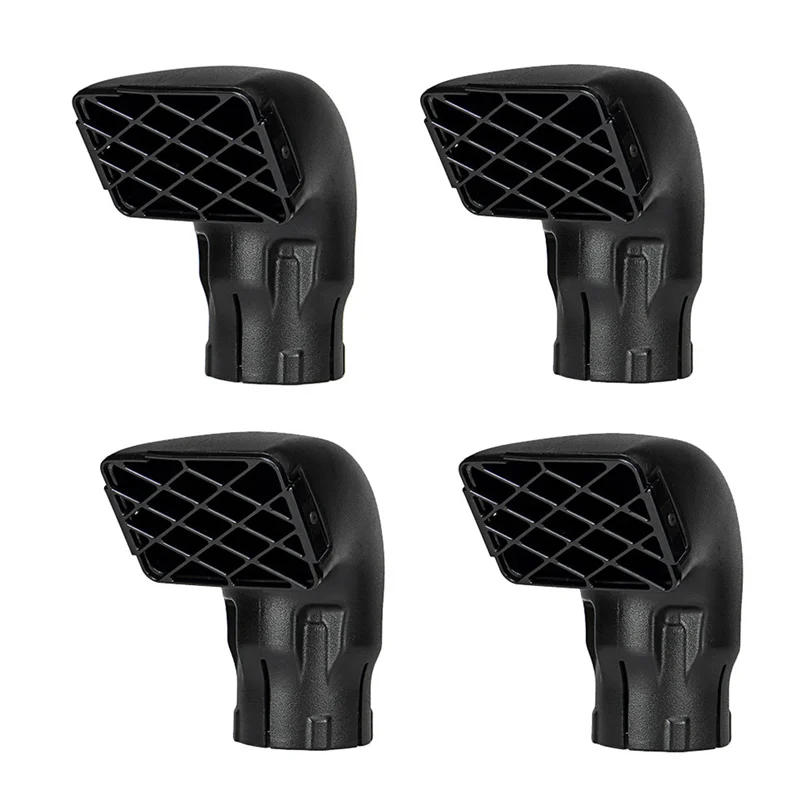 4pcs 3 Inch Elbow Wading Head Air Intake Air Ram Snorkel Top Snorkel Head Fit for Toyota Landcruiser Vdj70 Series