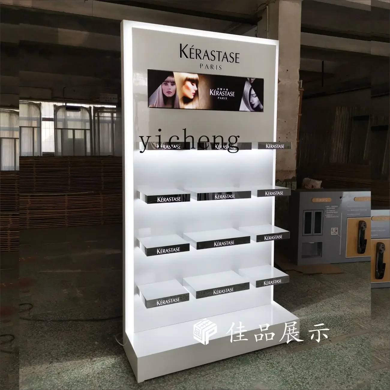 AA  new hairdresser cosmetics shelf beauty salon skin care product display cabinet