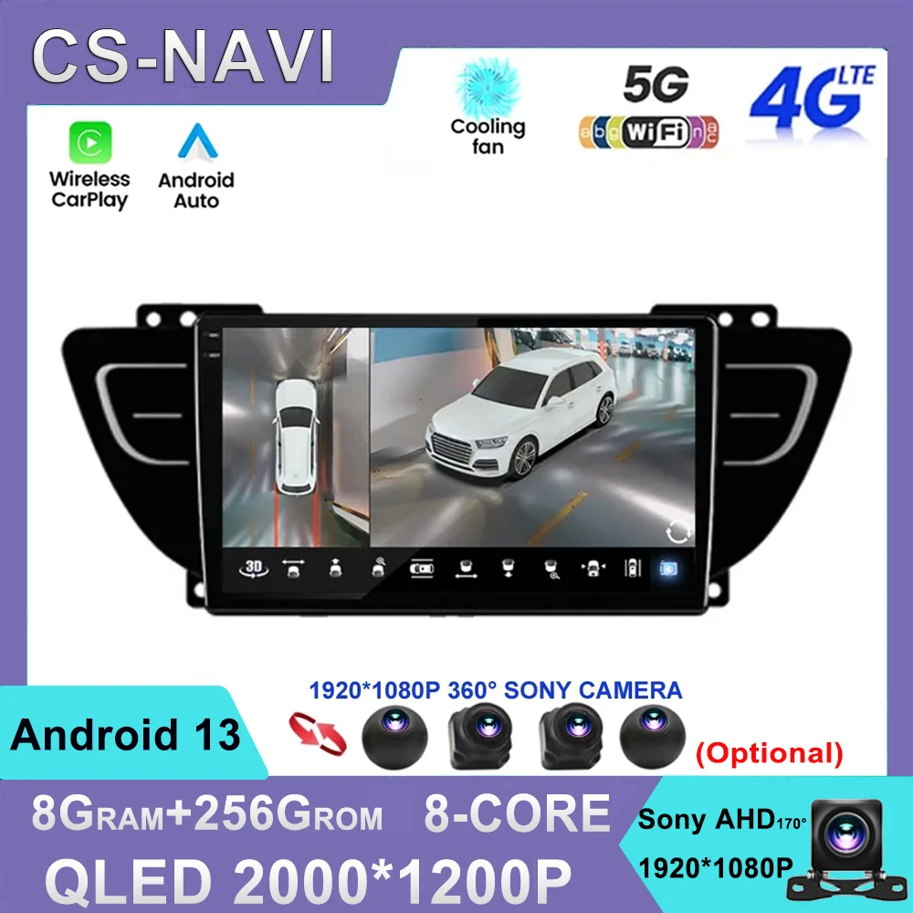 

For Geely Atlas NL3 2016 - 2020 Android 13 Auto Car Radio Multimedia Player Carplay Auto Stereo 2Din DSP BT 4G WIFI QLED Sreen