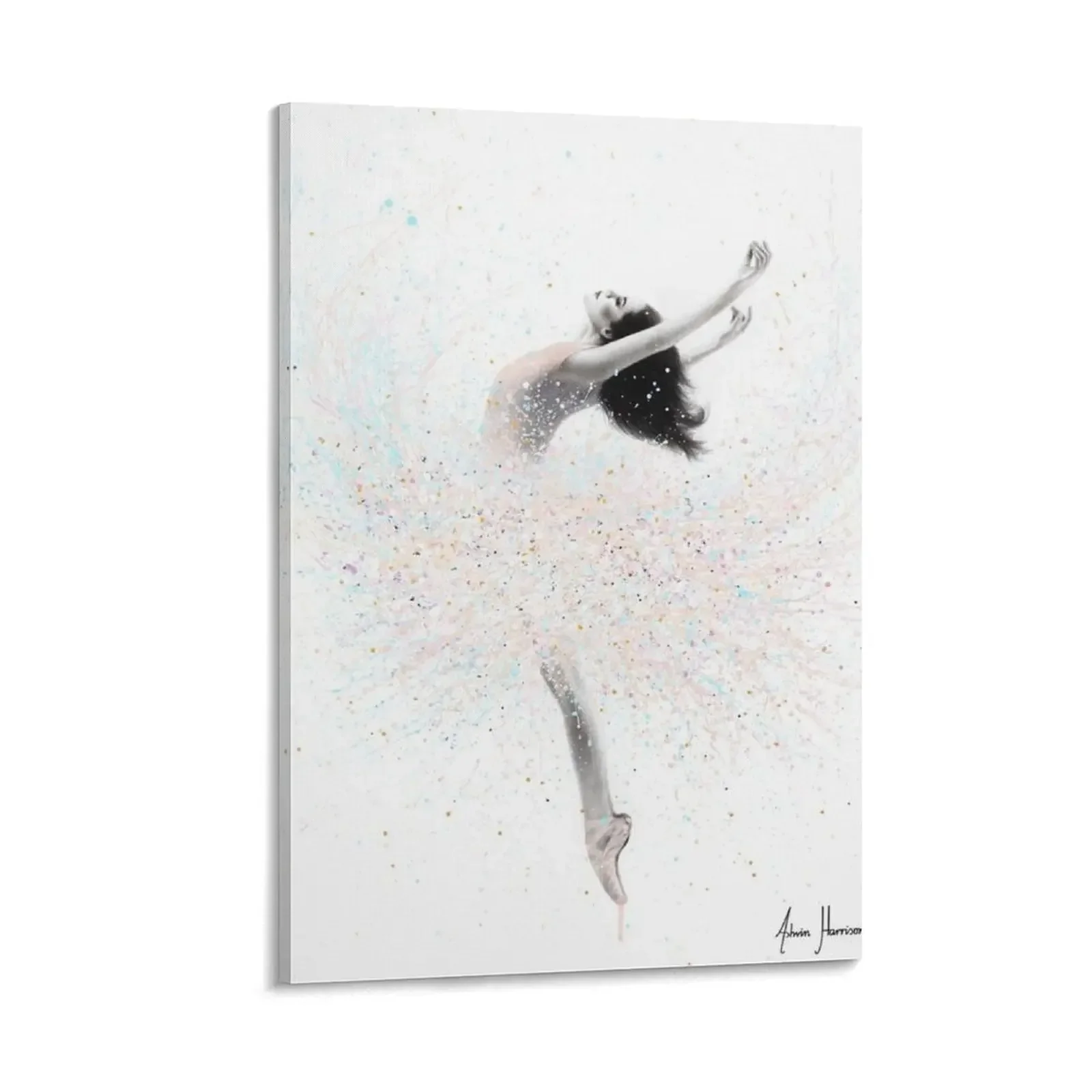 

Snow Lake Ballerina Canvas Painting wall frame for living room bedroom decor Paintings on the wall