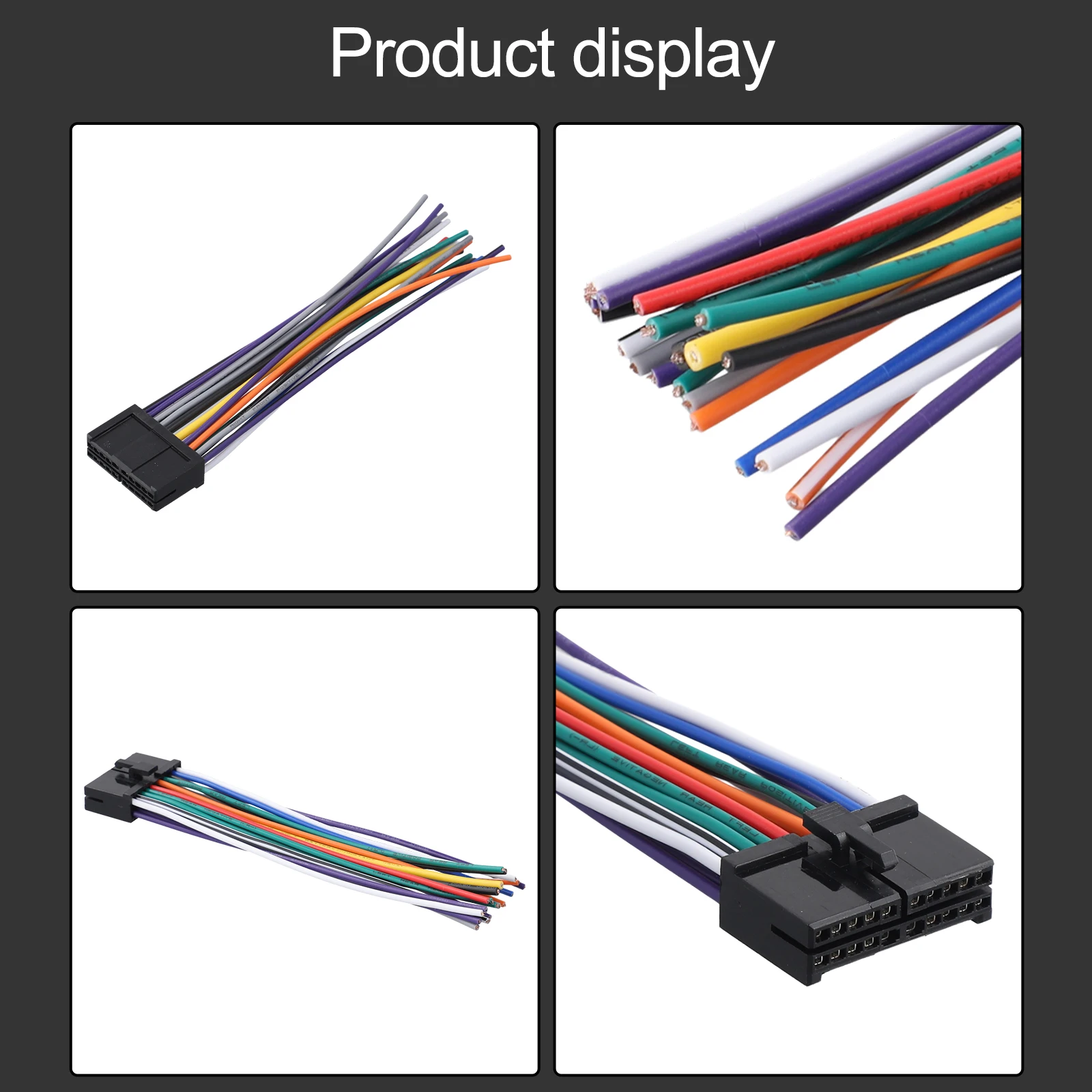 20pin Radio Wire Harness OEM Number 8 12V Adapter Cable Audio Wiring Adapter Car Radio Wire Harness Power Cord