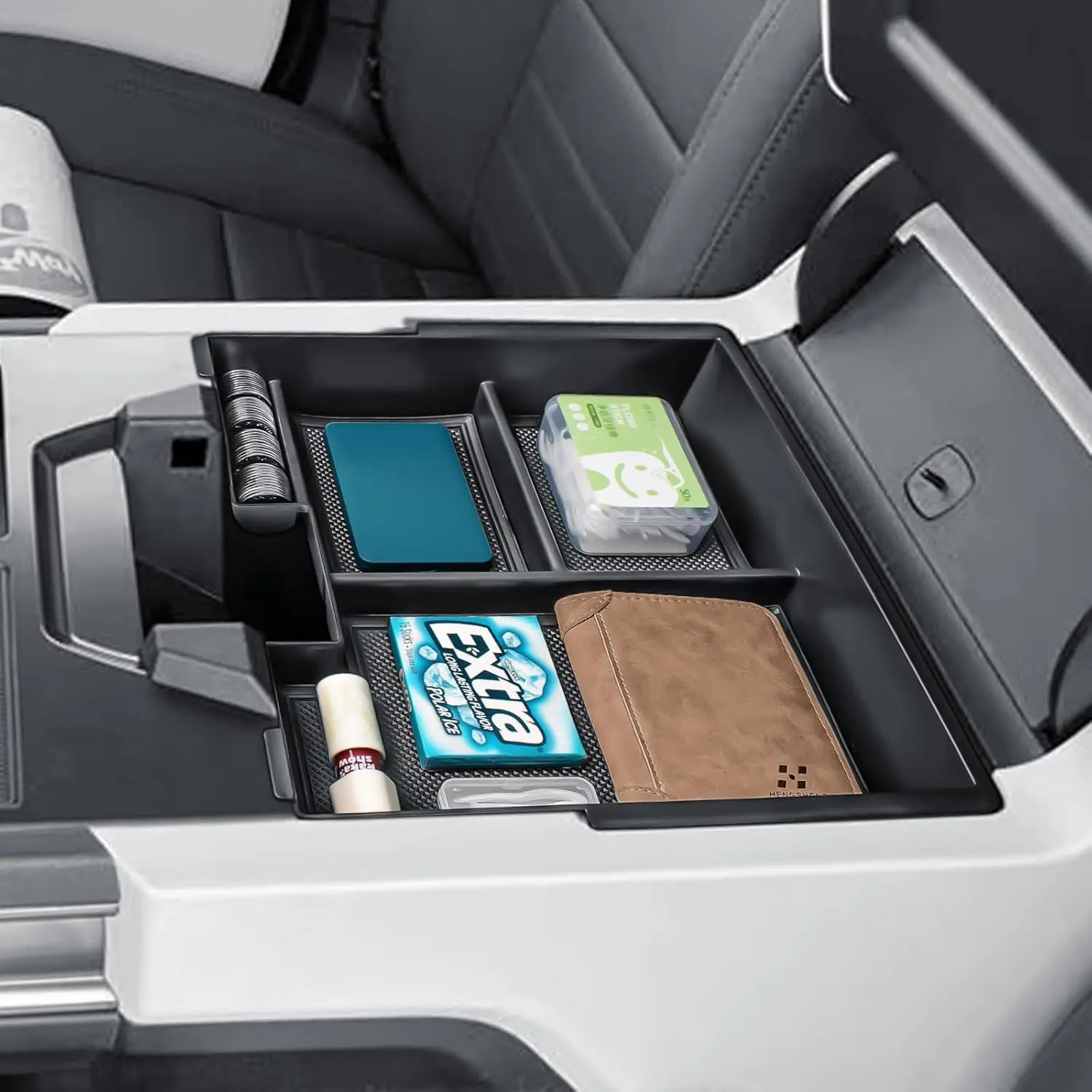 

TACOBRO for 2025 2024 2023 2022 GMC Hummer EV Center Console Organizer Tray Accessories Armrest Tray For Hummer EV Insert Tray