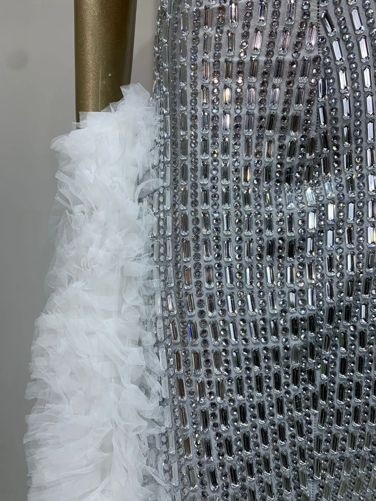STOCK Luxury Rhinestone Tube Top Set High-End Nightclub Dress Fashionable Bar Performance Outfit Sexy Club Wear Cocktail Dresses