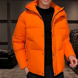 2023 New Men Down Cotton Coat Winter Jacket Large Size Loose Parkas Thicken Warm Fashion Outwear Hooded Student Overcoat