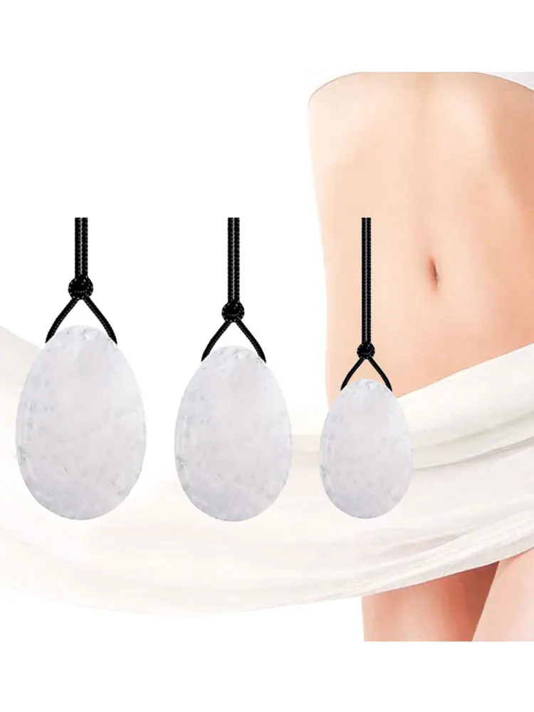 

Vaginal Tightening White Jade Yoni Eggs Kegel Exerciser Natural Jade Stone Balls Massage Tools for Women Massager
