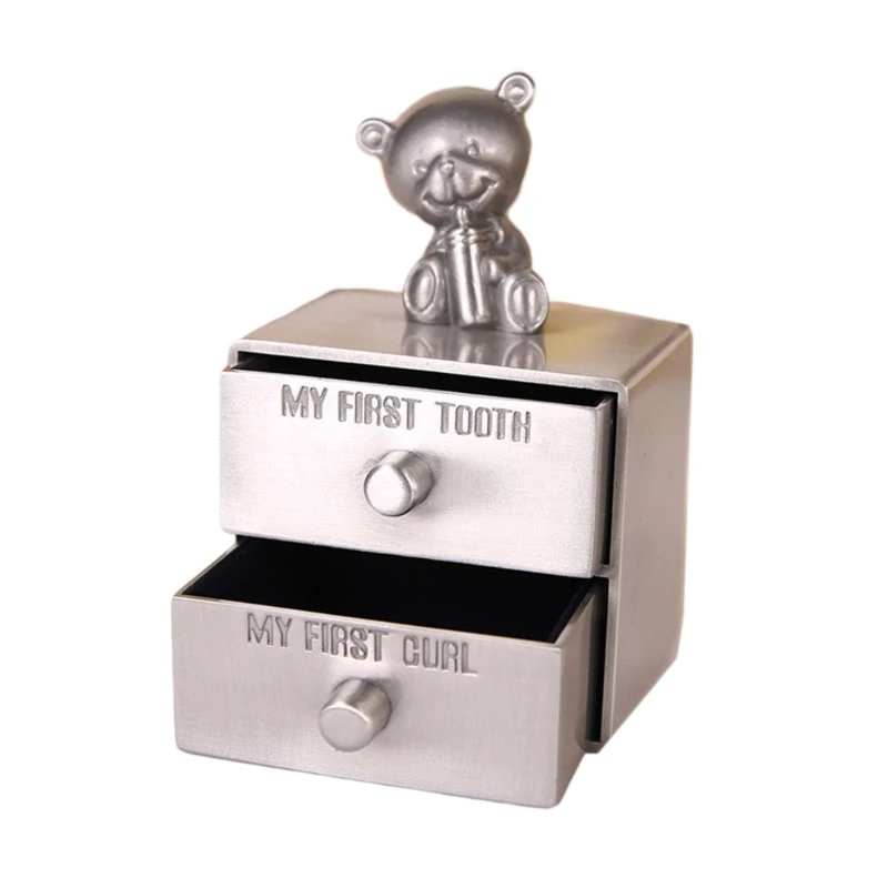 First Tooth and Keepsakes Box Container Gift Box Baby Collection Boxes