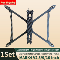 MARK4 V2 8inch 367mm 9inch 387mm 10inch 427mm WheelBase RC FPV Freestyle Racing Drone Frame Kit 3K Carbon Fiber Frame Camera Kit