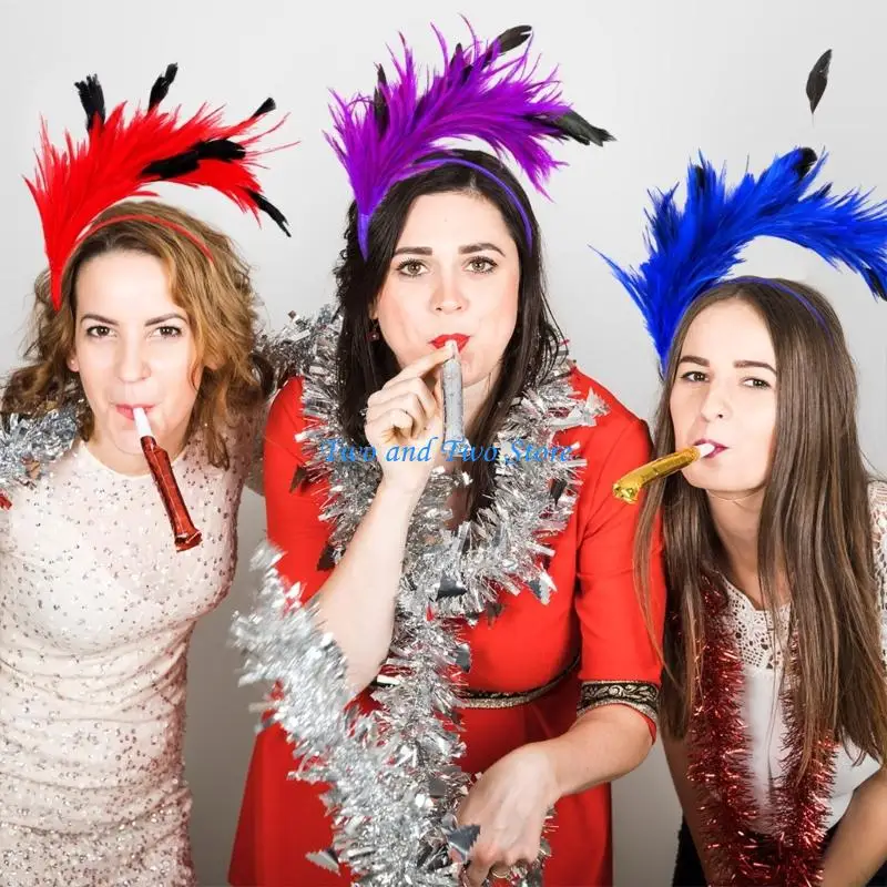 

HX6F Colorful Headpiece Costume Event Hairband for Dance Event