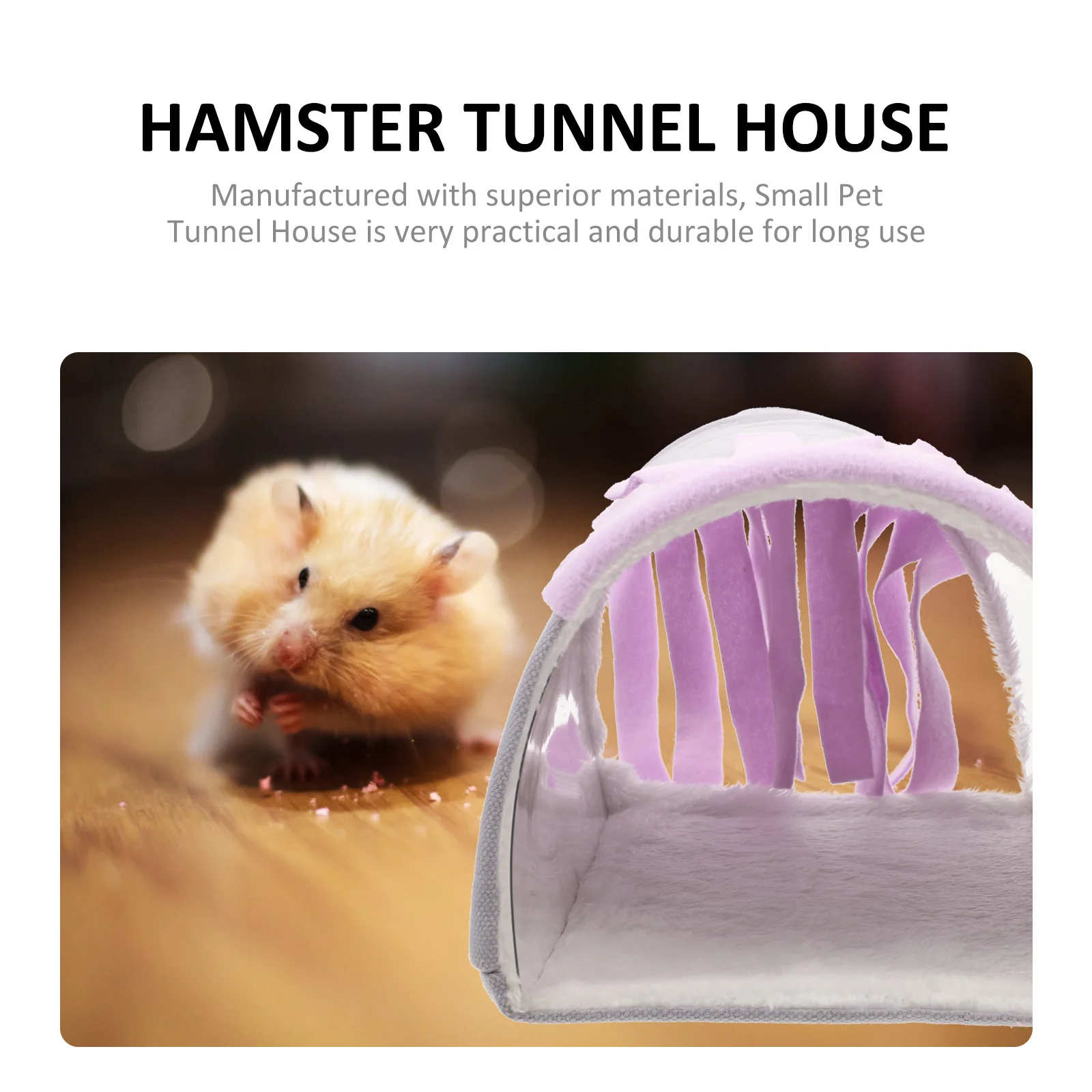 مخبأ حيوانات صغير لنفق الحيوانات الأليفة للهامستر خنزير غينيا أرنب عش ناعم سرير لعب نفق الحيوانات الأليفة يستريح بقعة مريحة #1