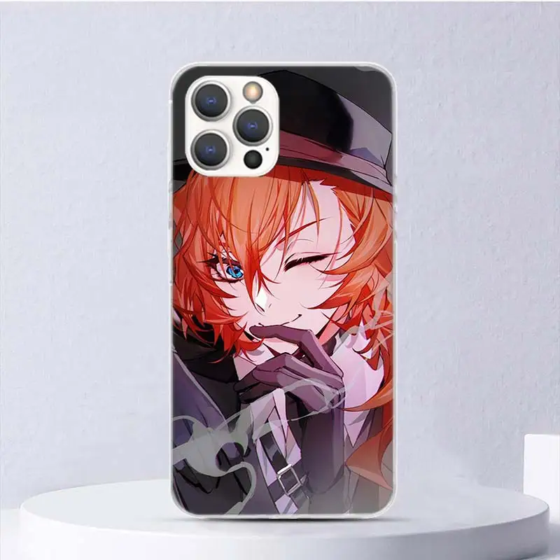 Bungo Stray Dogs Nakahara Chuuya Soft Case For iPhone 16 17 Air 16E 15 Plus 11 12 13 Mini 14 Pro Max Phone Cover Apple 7 8 SE Co view 5