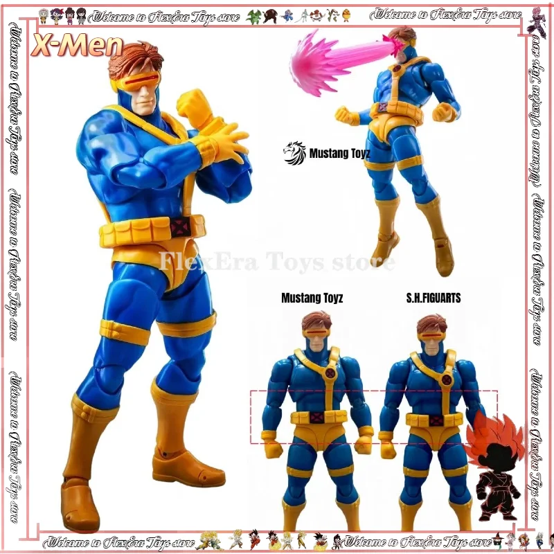 

Mustang Toyz 1/12 Cyclops Scott Summers Action Figure X-Men Laser Eye Mutant PVC Collectible Model Articulated Toy Gift