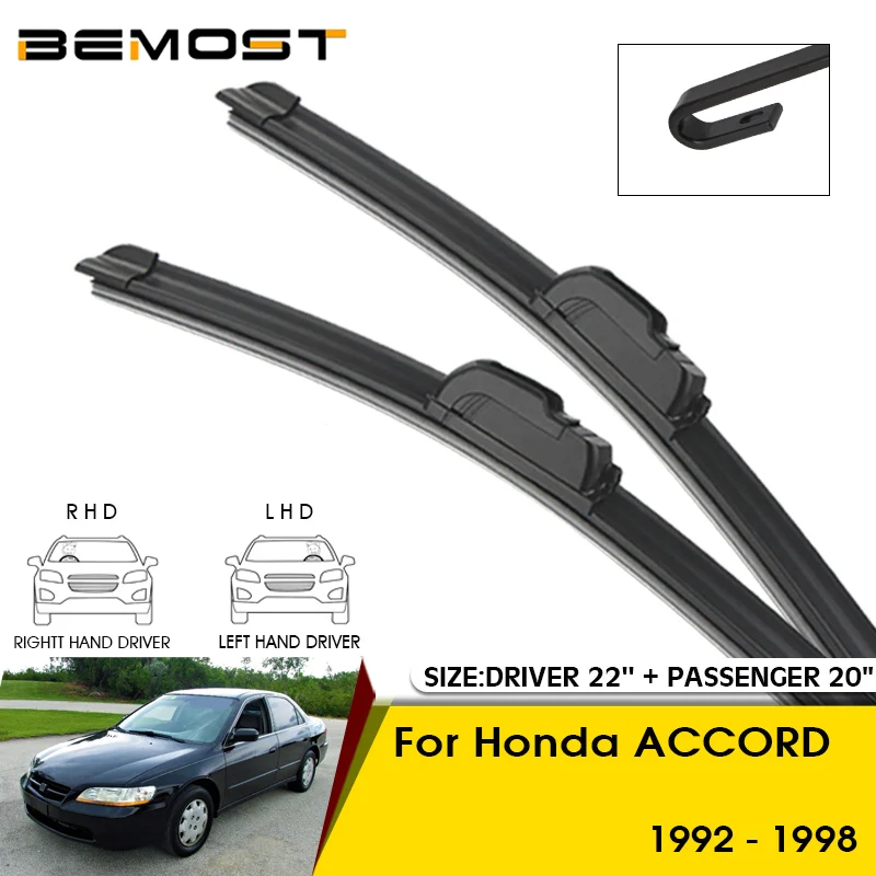 

Car Wiper Blades For Honda ACCORD 1992-1998 Windshield Windscreen Front Window Blades 22"+20" Car Accessories