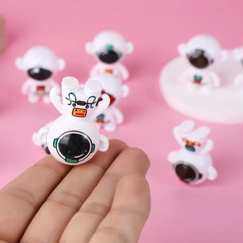 20Pcs Cartoon Mini Outer Space Astronaut Theme Tumbler Dolls Toys for Kids Birthday Baby Shower Party Favors Pinata Goodie Bag