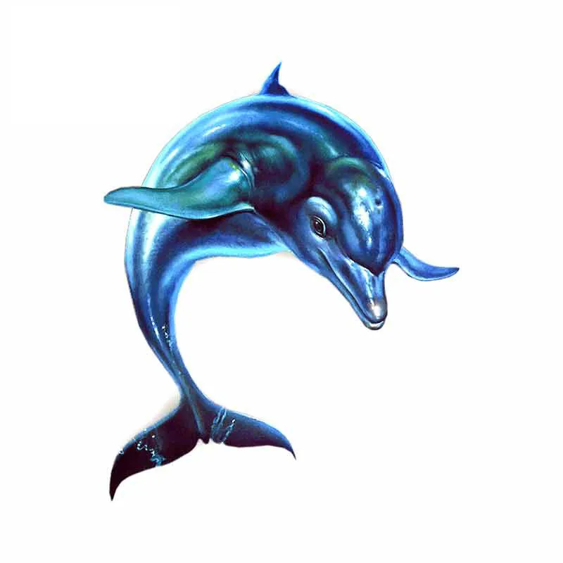 

Cute Dolphin 3D Pattern Fashion Car Sticker PVC Window Bumper Waterproof Auto Decal Motorcycle Laptop Decoration M35