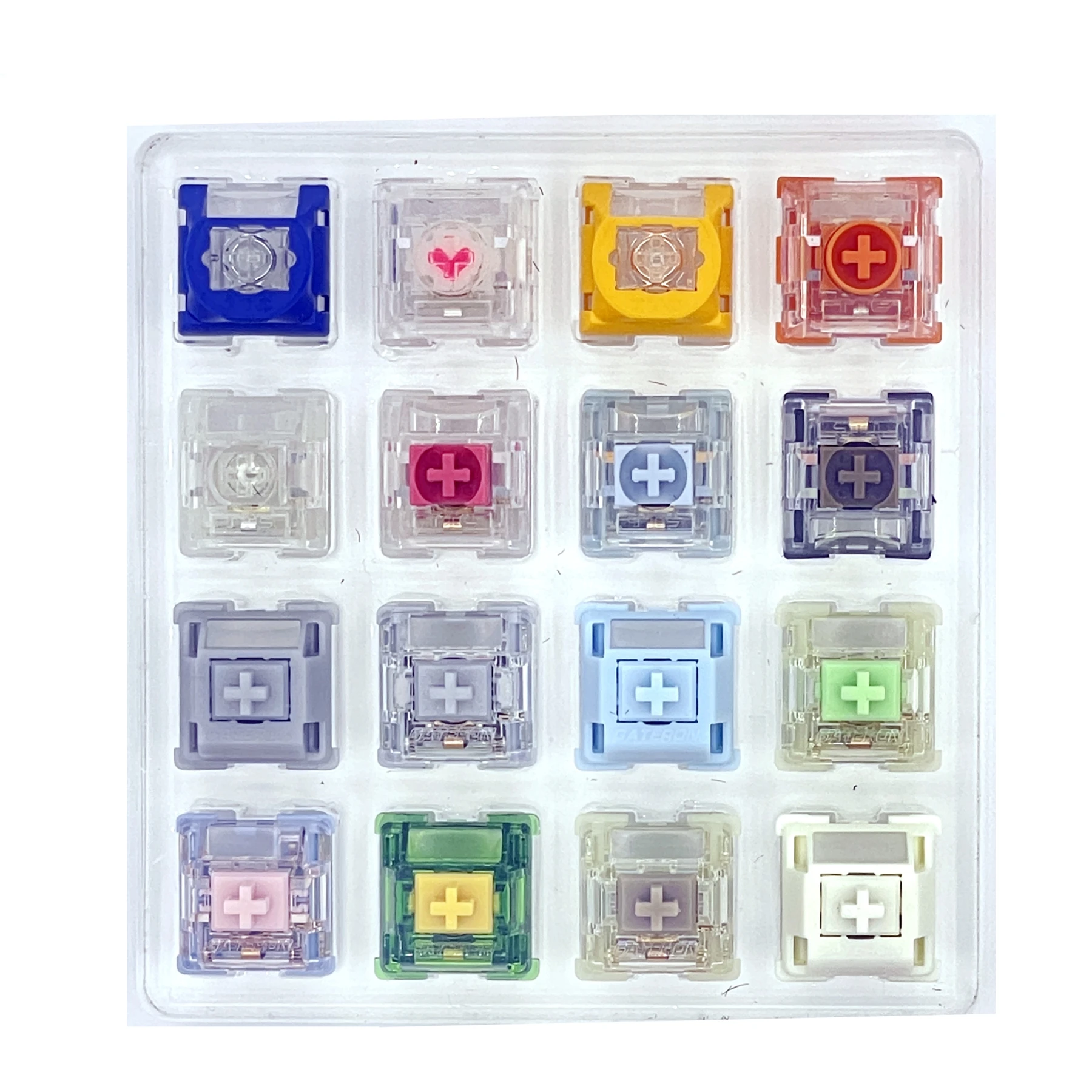 

Переключатель тестера Gateron серии TTC Silent 0 ° Silent Sea Salt Smoothie Silevr Kangaroo Melodic Frozen Blueish White RGB Tiger Switch