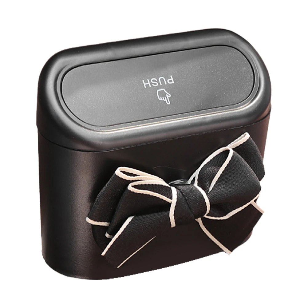 

Trash Can Strong Bearing ABS Magnetic Backseat Garbage Bin for Car Dormitory Office Dust Proof Insect Proof Tight Sealed Lovely