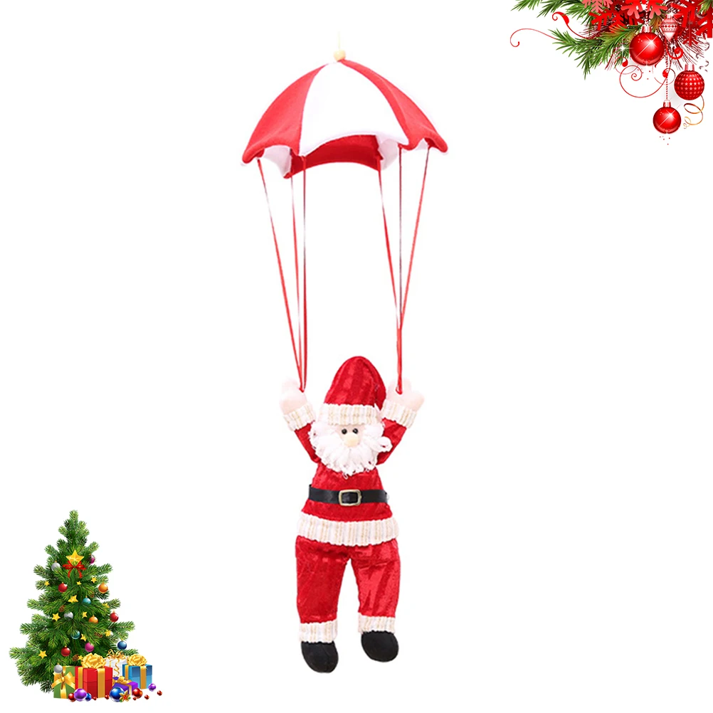

1 pc Small Parachute Decorations Funny Christmas Ornament Tree Hanging Xmas Craft Supplies Santa Claus Charm Gifts Home
