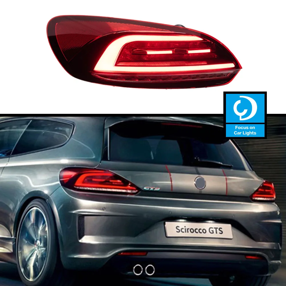 

Задние фонари для VW Scirocco 2009-2014, задние фонари, стоп-сигналы, стоп-сигнал, задние автомобильные аксессуары