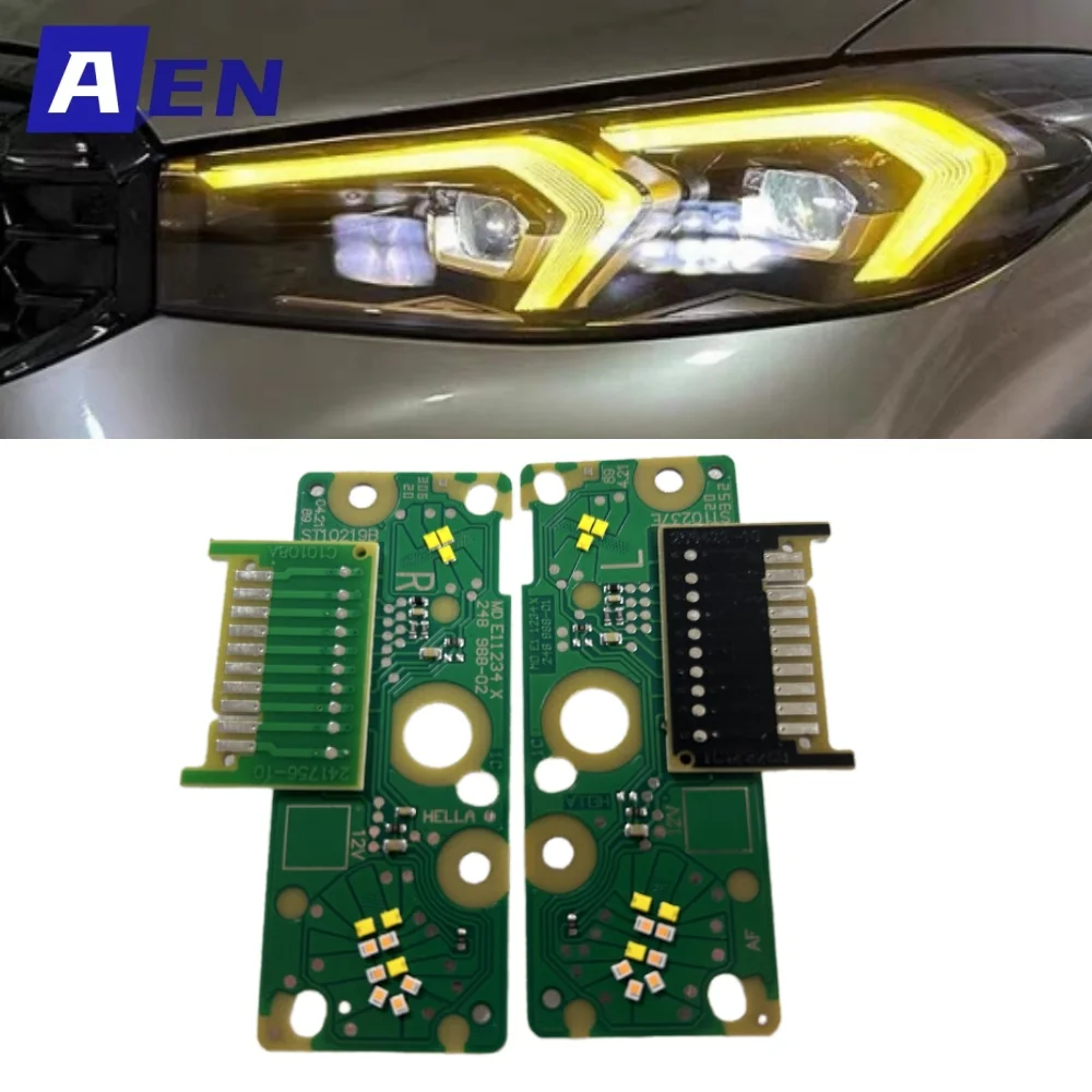 CSL Yellow Daytime Running Light Boards For Euro Version 2023 2024 BMW 3 Series G20 G21 G28 LCI 320i Headlight Red Blue DRL