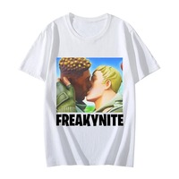 Funny Moulding Pattern T-shirt Weird Parody Brainrot Joke T-shirt Fashion Casual Fashion Loose T-shirt Streetwear Women's