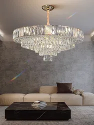 Postmodern Luxury Crystal Ceiling Chandelier 2026 Home Decoration Lustres Living Room Bedroom Hanging Lamps