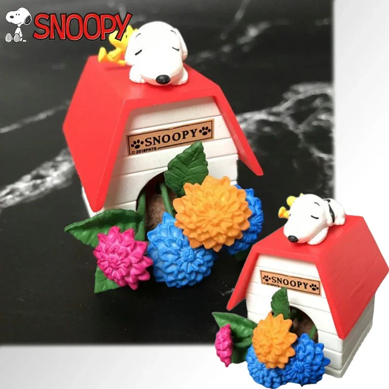 Snoopy figurki Cartoon PVC model figurki zabawki dla dzieci Kawaii ozdoby na biurko prezent urodzinowy akcesoria dekoracyjne