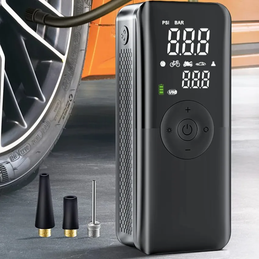 Tire Inflator Portable Air Compressor High-power Tire Vehicle Mounted Inflation Electric Pump Wireless Portable Car Air Pump