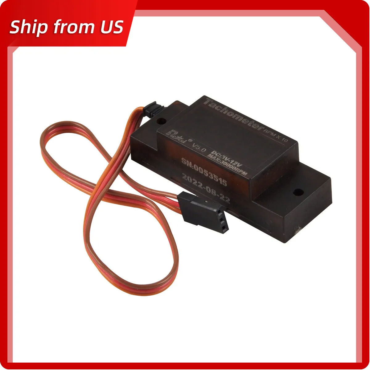 

RCEXL Mini Tachometer V3.0 - Digital RPM Meter for Petrol/Gasoline RC Aircraft Engine Ignition System Accessory