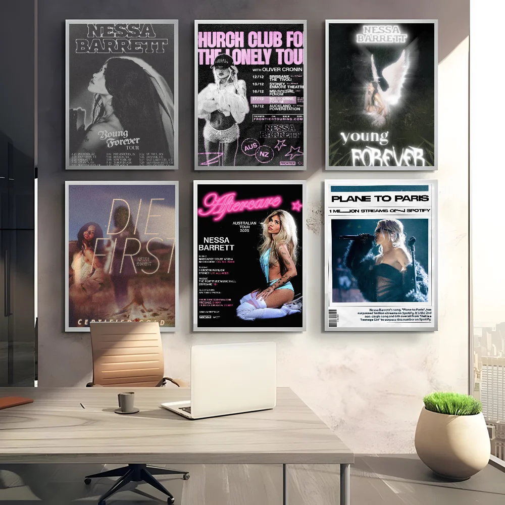 N-Nessa Barrett Singer music Album Poster Versatile Wall Art Print for Living Room Bedroom Hallway Office Bar | Home Decor Gift