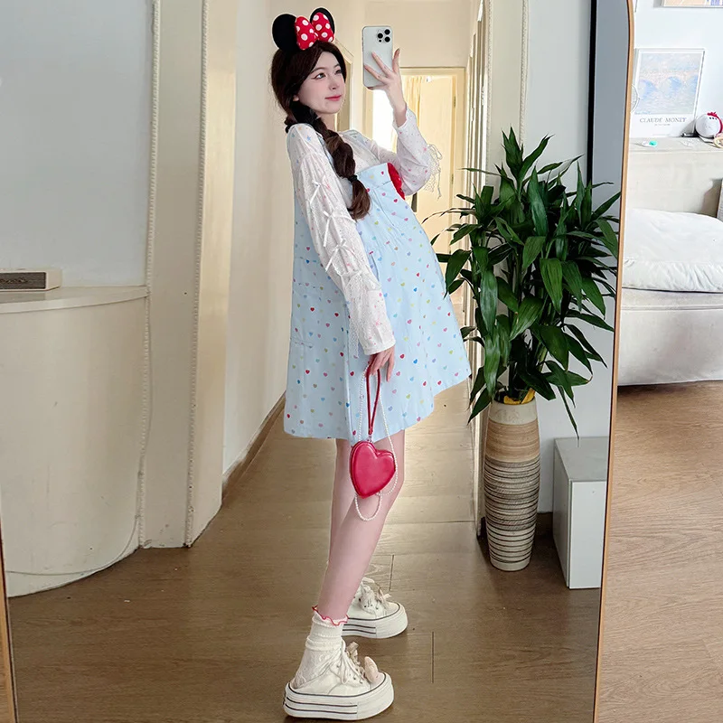 Zomerzwangerschapsset: Dopamine Color-Block Zonnejurk+UPF50+ Cover-Up - Speelse tweedelige zwangerschapsoutfit met verstelbare bandjes