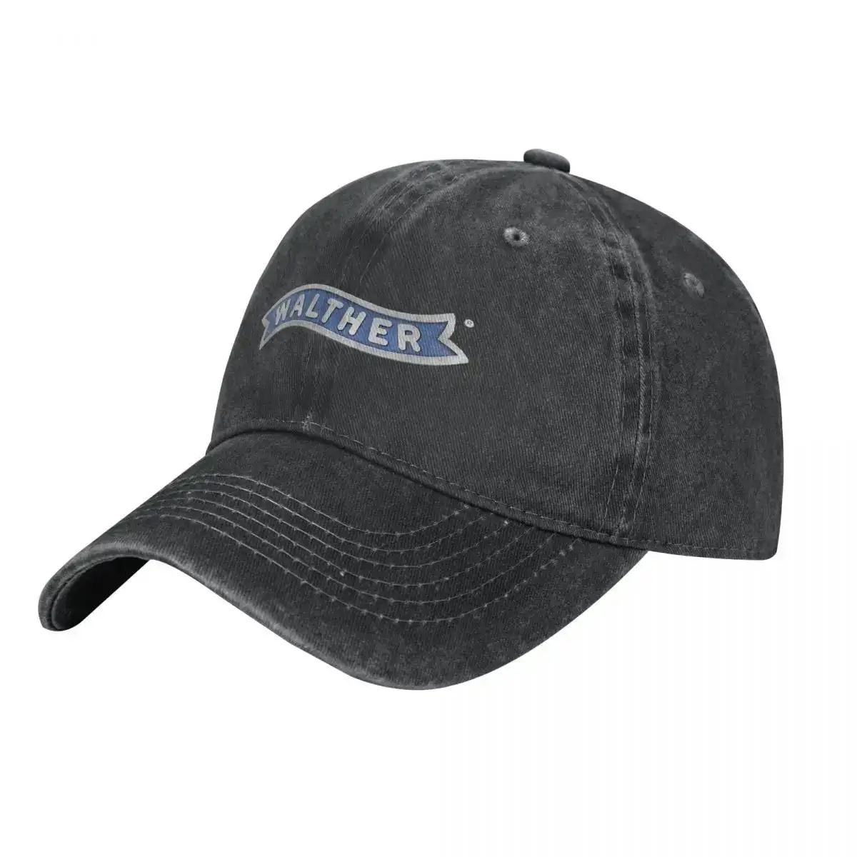 Walther Arms Baseballkappe mit Waffen-Logo, verstellbare, gewaschene Hip-Hop-Mütze für Damen und Herren, modische bedruckte Baseballkappen