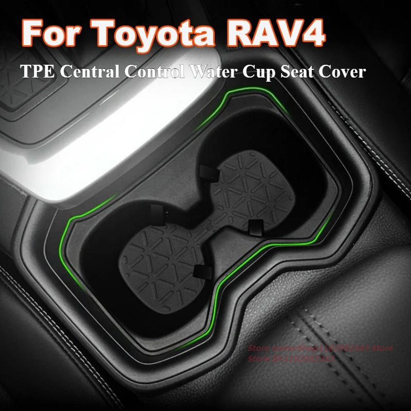 

For Toyota RAV4 2020-2024 TPE Central Control Non-Slip Water Cup Seat Cover Storage Mat Car Interior Modification Accessory