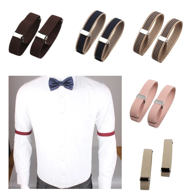 

Business Shirt Sleeves Holder Shirt Sleeve Stay for Wedding Shirt Sleeve Fixing Belt Elastic Sleeve Holder Shirt Armband