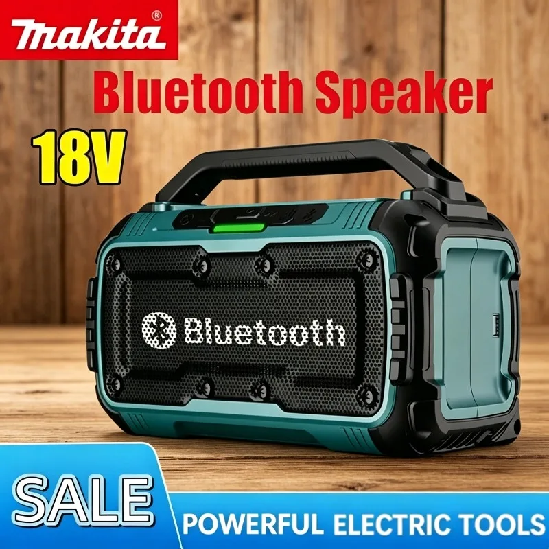 

Беспроводная Bluetooth-колонка Makita для аккумулятора Makita 18В, портативные колонки с объемным звучанием, двухканальный сабвуфер