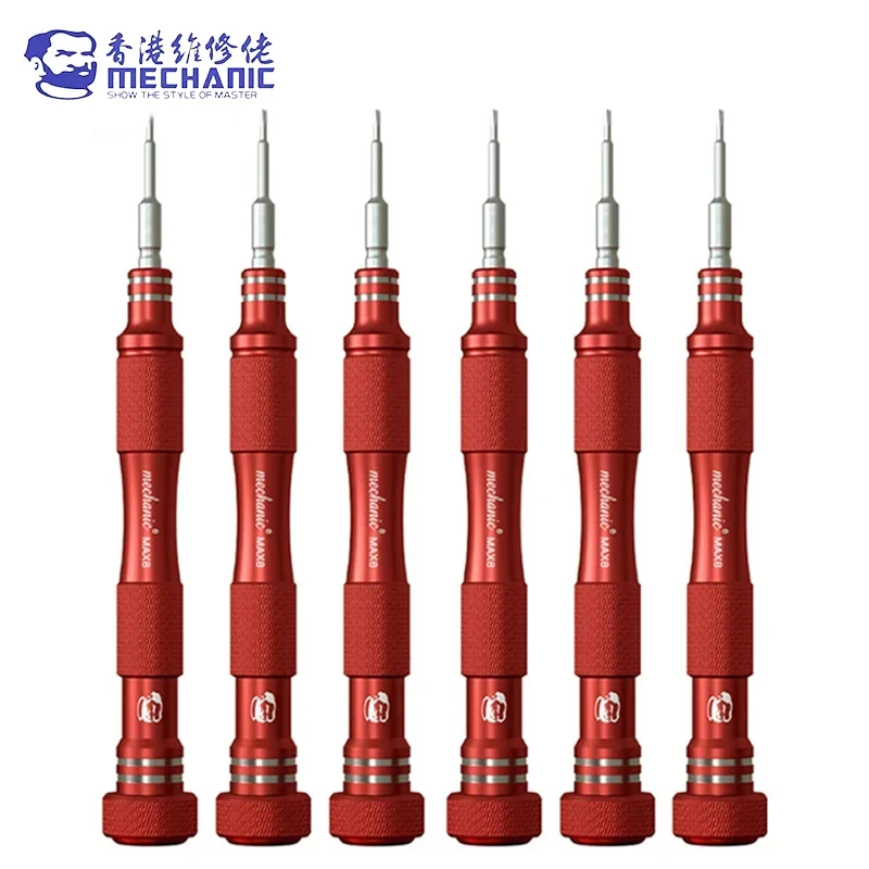 MECHANIC MAX8 Ultra Harded Screwdriver Convex Cross Torx T2 Y0.6 Pentalobe Phillips For Phone Opening Repair Disassembly Tool