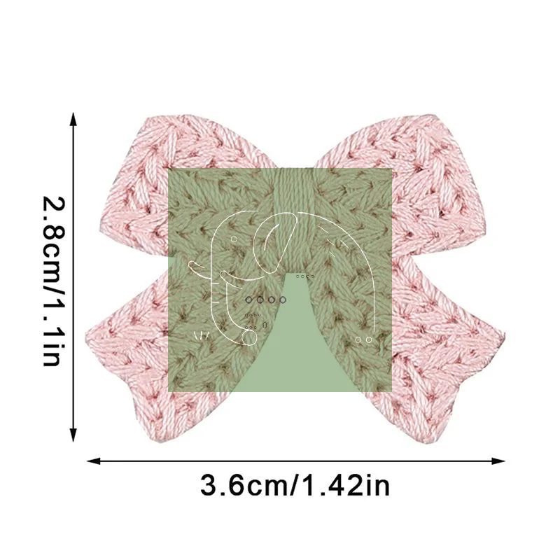 

10 Embroidered Bow Ties DIY Clothes Patch Sew On Decorative Accessories for Scrapbook Festival Crafts