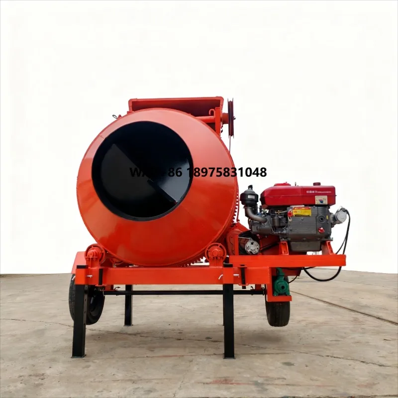 Hot-selling 280L/320L/400L/560L engine drive High load and large torque Portable mobile concrete mixer Hydrostatic drive