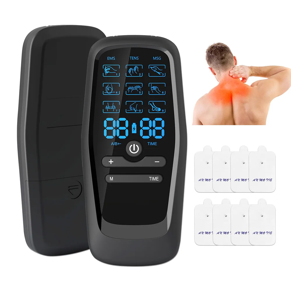 

EMS Tens Unit Professional Muscle Stimulator Portable Electric Body Massager Microcurrents Low Frequency Relaxing Physiotherapy