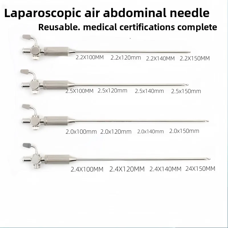 Pneumoperitoneum needle, thoracic laparoscopic surgical instrument, pneumoperitoneum machine, metal joint connection