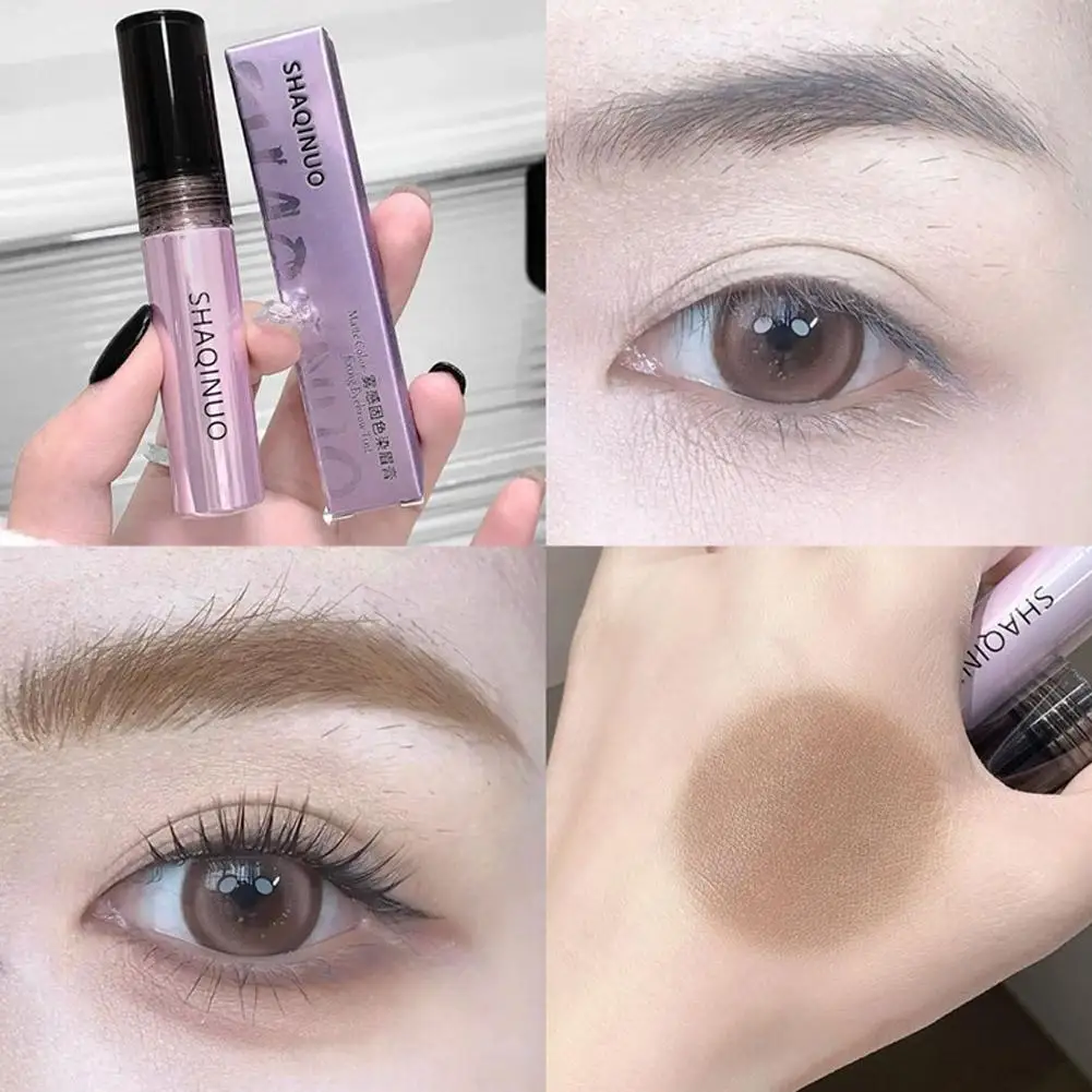 5가지 색상 눈썹 염색 크림 오래 지속되는 핑크 브라운 컬러 눈썹 마스카라 틴트 땀 방지 와일드 브로우 강화 크림 화장품